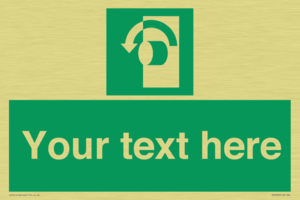 Custom Turn Anti-Clockwise Sign